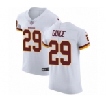 Men's Nike Washington Redskins #29 Derrius Guice White Vapor Untouchable Elite Player NFL Jersey