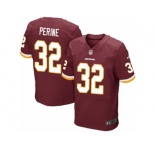 Men's Nike Washington Redskins #32 Samaje Perine Elite Burgundy Red Team Color NFL Jersey