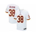 Men's Nike Washington Redskins #38 Dashon Goldson Elite White NFL Jersey