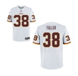 Men's Nike Washington Redskins #38 Kendall Fuller Elite White NFL Jersey
