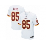 Men's Nike Washington Redskins #85 Vernon Davis Elite White NFL Jersey