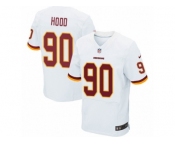 Men's Nike Washington Redskins #90 Ziggy Hood Elite White NFL Jersey