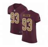 Men's Nike Washington Redskins #93 Jonathan Allen Burgundy Red Alternate Vapor Untouchable Elite Player NFL Jersey