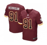 Men's Washington Redskins #91 Ryan Kerrigan Elite Burgundy Red Home Drift Fashion Football Jersey