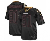 Men's Washington Redskins #91 Ryan Kerrigan Elite Lights Out Black Football Jersey