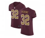 Nike Washington Redskins #32 Samaje Perine Burgundy Red Alternate Men Stitched NFL Vapor Untouchable Elite Jersey