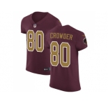 Nike Washington Redskins #80 Jamison Crowder Burgundy Red Alternate Men Stitched NFL Vapor Untouchable Elite Jersey