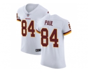 Nike Washington Redskins #84 Niles Paul White Men Stitched NFL Vapor Untouchable Elite Jersey