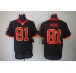 nike nfl jerseys washington redskins #81 monk black[Elite]