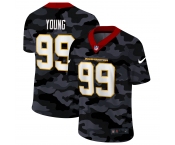 Men New Nike Washington Redskins #99 Young 2020 Nike Camo Salute to Service Limited Jersey