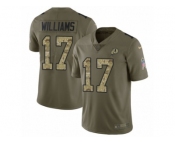 Men Nike Washington Redskins #17 Doug Williams Limited Olive Camo 2017 Salute to Service NFL Jersey
