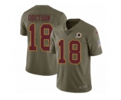 Men Nike Washington Redskins #18 Josh Doctson Limited Olive 2017 Salute to Service NFL Jersey