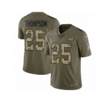 Men Nike Washington Redskins #25 Chris Thompson Limited Olive Camo 2017 Salute to Service NFL Jersey