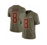 Men Nike Washington Redskins #8 Kirk Cousins Limited Olive 2017 Salute to Service NFL Jersey