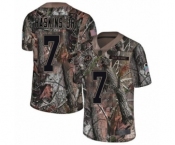 Men Washington Redskins #7 Dwayne Haskins Limited Camo Rush Realtree Football Jersey