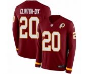 Men's Nike Washington Redskins #20 Ha Clinton-Dix Limited Burgundy Therma Long Sleeve NFL Jersey