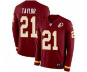Men's Nike Washington Redskins #21 Sean Taylor Limited Burgundy Therma Long Sleeve NFL Jersey