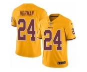 Men's Nike Washington Redskins #24 Josh Norman Limited Gold Rush NFL Jersey