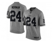 Men's Nike Washington Redskins #24 Josh Norman Limited Gray Gridiron NFL Jersey