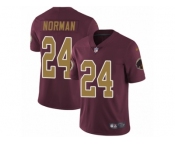 Men's Nike Washington Redskins #24 Josh Norman Vapor Untouchable Limited Burgundy Red Gold Number Alternate 80TH Anniversary NFL Jersey