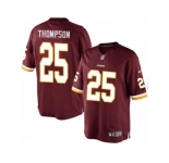 Men's Nike Washington Redskins #25 Chris Thompson Limited Burgundy Red Team Color NFL Jersey