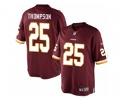 Men's Nike Washington Redskins #25 Chris Thompson Limited Burgundy Red Team Color NFL Jersey