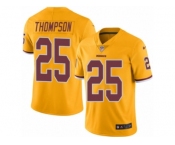 Men's Nike Washington Redskins #25 Chris Thompson Limited Gold Rush NFL Jersey