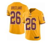 Men's Nike Washington Redskins #26 Bashaud Breeland Limited Gold Rush NFL Jersey