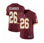 Men's Nike Washington Redskins #26 Orlando Scandrick Burgundy Red Team Color Vapor Untouchable Limited Player NFL Jersey