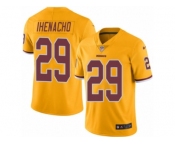 Men's Nike Washington Redskins #29 Duke Ihenacho Limited Gold Rush NFL Jersey