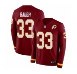 Men's Nike Washington Redskins #33 Sammy Baugh Limited Burgundy Therma Long Sleeve NFL Jersey