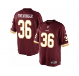 Men's Nike Washington Redskins #36 D.J. Swearinger Limited Burgundy Red Team Color NFL Jersey
