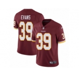 Men's Nike Washington Redskins #39 Josh Evans Burgundy Red Team Color Vapor Untouchable Limited Player NFL Jersey