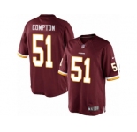 Men's Nike Washington Redskins #51 Will Compton Limited Burgundy Red Team Color NFL Jersey