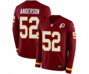 Men's Nike Washington Redskins #52 Ryan Anderson Limited Burgundy Therma Long Sleeve NFL Jersey