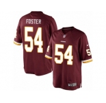 Men's Nike Washington Redskins #54 Mason Foster Limited Burgundy Red Team Color NFL Jersey