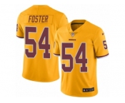 Men's Nike Washington Redskins #54 Mason Foster Limited Gold Rush NFL Jersey
