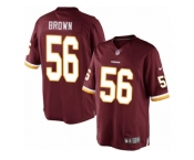 Men's Nike Washington Redskins #56 Zach Brown Limited Burgundy Red Team Color NFL Jersey