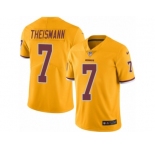 Men's Nike Washington Redskins #7 Joe Theismann Limited Gold Rush NFL Jersey