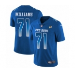 Men's Nike Washington Redskins #71 Trent Williams Limited Royal Blue NFC 2019 Pro Bowl NFL Jersey