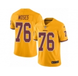 Men's Nike Washington Redskins #76 Morgan Moses Limited Gold Rush NFL Jersey