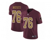 Men's Nike Washington Redskins #76 Morgan Moses Vapor Untouchable Limited Burgundy Red Gold Number Alternate 80TH Anniversary NFL Jersey