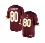 Men's Nike Washington Redskins #80 Jamison Crowder Limited Burgundy Red Team Color NFL Jersey