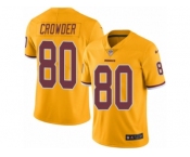 Men's Nike Washington Redskins #80 Jamison Crowder Limited Gold Rush NFL Jersey