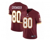 Men's Nike Washington Redskins #80 Jamison Crowder Vapor Untouchable Limited Burgundy Red Team Color NFL Jersey