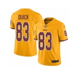 Men's Nike Washington Redskins #83 Brian Quick Limited Gold Rush NFL Jersey