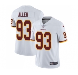 Men's Nike Washington Redskins #93 Jonathan Allen White Vapor Untouchable Limited Player NFL Jersey