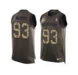 Men's Nike Washington Redskins #93 Trent Murphy Vapor Untouchable Limited Burgundy Red Gold Number Alternate 80TH Anniversary NFL Jersey