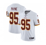 Men's Nike Washington Redskins #95 Da'Ron Payne White Vapor Untouchable Limited Player NFL Jersey