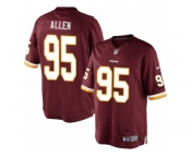 Men's Nike Washington Redskins #95 Jonathan Allen Limited Burgundy Red Team Color NFL Jersey
